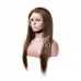 Stema #2 Chocolate Brown 13x4 Transparent Lace Frontal Straight Wig