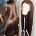 Stema #2 Chocolate Brown 13x4 Transparent Lace Frontal Straight Wig