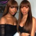 Stema #2 Chocolate Brown 13x4 Transparent Lace Frontal Straight Wig