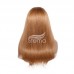 Stema #8 Light Brown 13x4 Transparent Lace Frontal Straight Wig