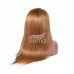 Stema #8 Light Brown 13x4 Transparent Lace Frontal Straight Wig