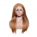 Stema #8 Light Brown 13x4 Transparent Lace Frontal Straight Wig