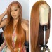 Stema #8 Light Brown 13x4 Transparent Lace Frontal Straight Wig