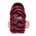 Stema #99j Red Burgundy Body Wave 13x4 Transparent Lace Front Wig