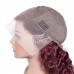 Stema #99j Red Burgundy Deep Wave 13x4 Transparent Lace Front Wig