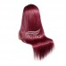 Stema #99j Red Burgundy 13x4 Transparent Lace Frontal Straight Wig