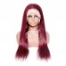 Stema #99j Red Burgundy 13x4 Transparent Lace Frontal Wig