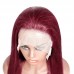 Stema #99j Red Burgundy 13x4 Transparent Lace Frontal Straight Wig