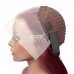 Stema #99j Red Burgundy 13x4 Transparent Lace Frontal Straight Wig