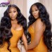 Stema 30-36 Inches Long Body Wave 13x4 Transparent Lace Big Frontal Wig 