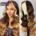 Stema Ombre Highlight Balayage 13X4 Lace Front Wig Body Wave/Deep Wave