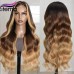 Stema Ombre Highlight Balayage 13X4 Lace Front Wig Body Wave/Deep Wave