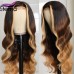 Stema Ombre Highlight Balayage 13X4 Lace Front Wig Body Wave/Deep Wave