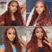 Stema #33 Reddish Brown 13x4 Transparent Lace Front Human Hair Wig