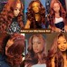 Stema #33 Reddish Brown 13x4 Transparent Lace Front Human Hair Wig