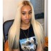 Stema 1B/613 Ombre Blonde Color 4x4 / 5x5 Lace Closure Straight Wig