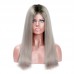 Stema 13x4 Lace Frontal 1B/Grey Straight Wig