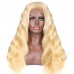 Stema 613 Blonde 13X4 Lace Big Frontal Wig Body Wave 180% Density