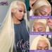 Stema 613 Blonde Straight 13x4 Transparent Lace Big Frontal Virgin Hair Wig