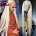 Stema 613 Blonde 13X4 Lace Big Frontal Wig Straight 180% Density