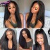 Stema 13x4 13x6 HD Lace Kinky Straight Big Frontal Wig Constructed By Bundles With Frontal