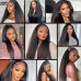 Stema Clearance Sale 13x4 Lace Front Wigs Kinky Straight 250% Density