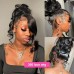 Stema 360 Transparent Lace Frontal Human Hair Wig Pre Plucked 200% Density