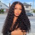 Stema 4x4 Regular Brown Lace Water Wave Lace Closure Wig 250% Density