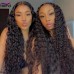 Stema 4x4 Regular Brown Lace Water Wave Lace Closure Wig 250% Density