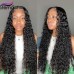 Stema 4x4 Regular Brown Lace Water Wave Lace Closure Wig 250% Density