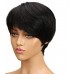 Stema Pixie Cut Straight Human Hair Machine Made Wig