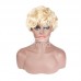 Stema 613 Blonde Pixie Cut Machine Made Human Hair Wigs