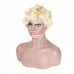 Stema 613 Blonde Pixie Cut Machine Made Human Hair Wigs