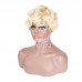 Stema 613 Blonde Pixie Cut Machine Made Human Hair Wigs