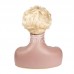 Stema 613 Blonde Pixie Cut Machine Made Human Hair Wigs