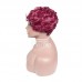 Stema 99j Burgundy Pixie Cut Machine Made Human Hair Wigs