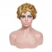 Stema Brown Pixie Cut Machine Made Human Hair Wigs