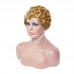 Stema Brown Pixie Cut Machine Made Human Hair Wigs