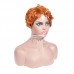 Stema Ginger Orange Pixie Cut Machine Made Human Hair Wigs