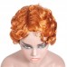 Stema Ginger Orange Pixie Cut Machine Made Human Hair Wigs