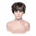 Stema Pixie Cut Wavy Human Hair Machine Made Wig