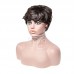 Stema Pixie Cut Wavy Human Hair Machine Made Wig