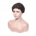 Stema Pixie Cut Human Hair Machine Made Wig Afro Kinky Curl