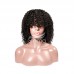 Stema Machine Made Human Hair Wig Kinky Curly With Bangs