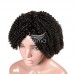 Stema Human Hair Machine wig Kinky Curly