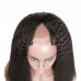 Stema Kinky Straight U Part V Part Leave Out Human Hair Wigs