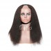 Stema Kinky Straight U Part V Part Leave Out Human Hair Wigs