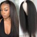 Stema Kinky Straight U Part V Part Leave Out Human Hair Wigs