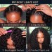 Stema Kinky Curly U Part V Part Leave Out Wigs